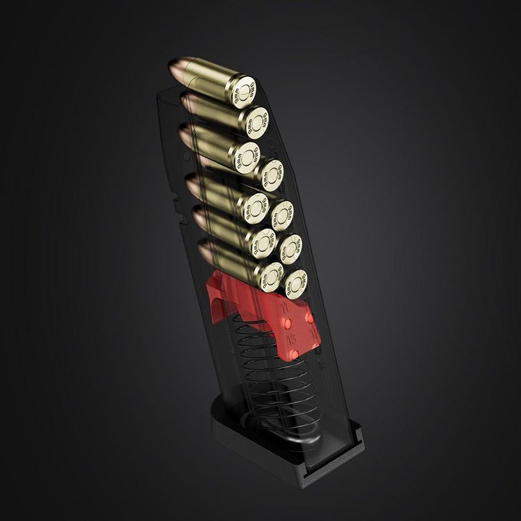 Red follower indicating empty magazine